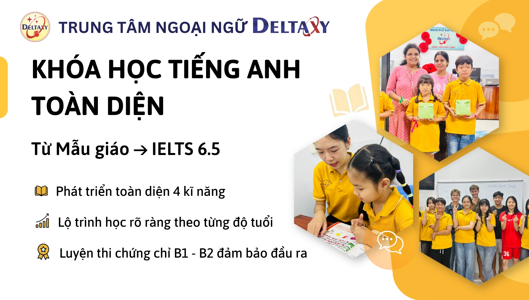 Khoá học tại trung tâm ngoại ngữ deltaxy Khoá học tại trung tâm ngoại ngữ deltaxy