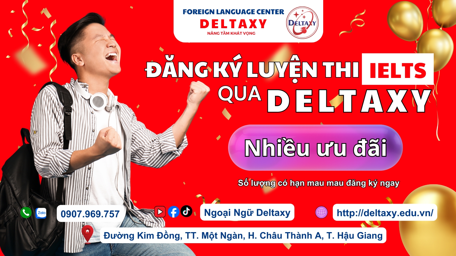 Ôn IELTS đến ngay DELTAXY , nơi NÂNG TẦM KHÁT VỌNG của bạn! Ôn IELTS đến ngay DELTAXY , nơi NÂNG TẦM KHÁT VỌNG của bạn!