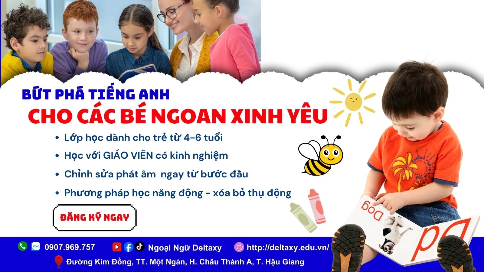 TIẾNG ANH MẦM NON TẠI DELTAXY - NỀN TẢNG VỮNG CHẮC CHO BÉ! TIẾNG ANH MẦM NON TẠI DELTAXY - NỀN TẢNG VỮNG CHẮC CHO BÉ!